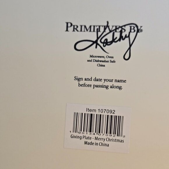 Snowman Christmas giving Plate Holiday party platter Primitives by Kathy cookies - Picture 7 of 8